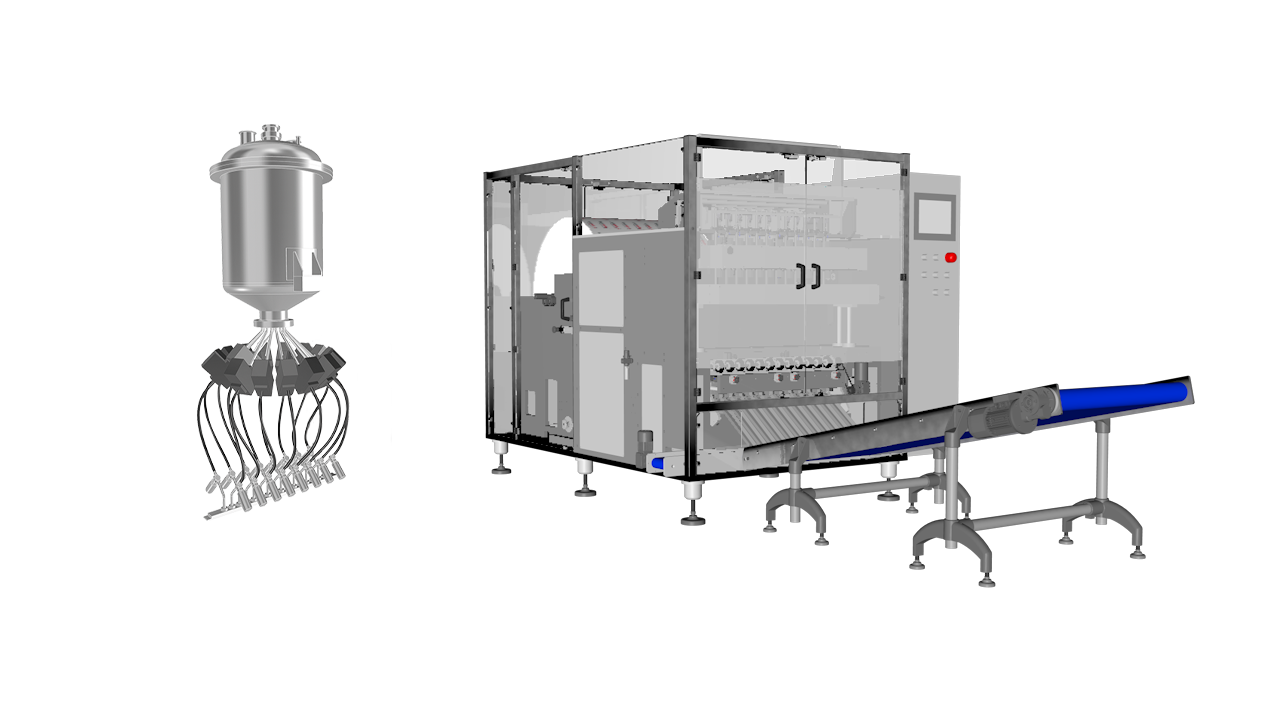 Flowmeter doser and stick pack machine